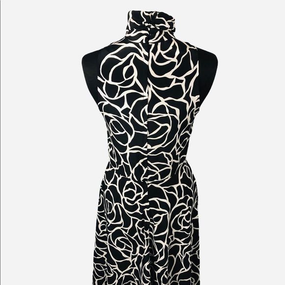 Jody of California Abstract Mock Neck Dress Vintage Boho Hippie 70's 80's Floral - Picture 9 of 11